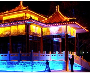 led灯光亮化工程 城市楼体亮化工程 古建筑线条灯亮化